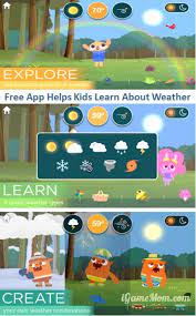 Free App Learn About Weather With Marcopolo Weather App Kids App Science Apps Learning Apps
