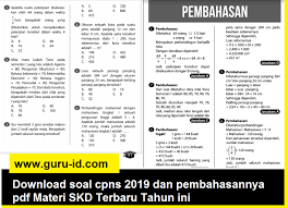 Download soal cpns 2020 dan kunci jawaban. Soal Cpns Dan Pembahasan 2019 Pdf