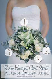 The grouping is balanced with the deeper tones in. Diy Rustic Wedding Bouquet Flower Recipe Cheat Sheet