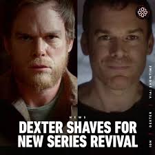 Is the stubble in Dexter's opening credits a continuity error or deliberate?