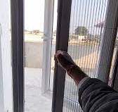 uPVC casement window with Pleated Mosquito Mesh #upvc #upvcwindows  #upvcdoors #sirsa #upvcwindow #prominance #aluminium #upvcwindowsanddoors  #mosquitonet #pleatedmesh #foldingmesh
