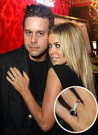Carmen Electra S Third Engagement Ring With Rob Patterson A Black Diamond Do Black Diamond Ring Engagement Hottest Engagement Rings Pretty Engagement Rings