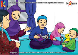 Kartun keluarga muslim kartun anak islami jamallaeli youtube via youtube.com. 24 Mewarnai Gambar Anak Sedang Mengaji Terbaru Lingkar Png