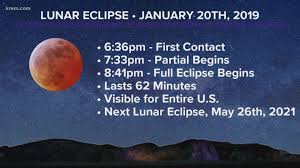The lunar eclipse january 2020 will fall on the exact same degree as the july 12 solar eclipse 2018. Inland Northwest Residents Treated To Eclipse And Super Blood Wolf Moon On Sunday Krem Com