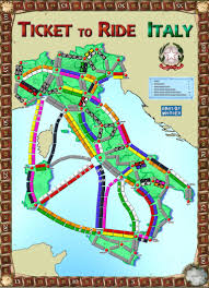 Europe features brand new gameplay elements. Ticket To Ride Italy Italy Map For The Ticket To Ride Boardgame