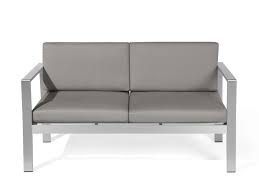 Whether you're creating a modern vibe or an english country garden, with a classic sun lounger or rattan garden sofa from homebase, you'll find a style to match. Garden Sofa Set 4 Seater Dark Grey Sukon