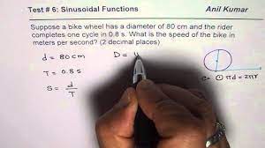 Use this tools to compute, the resulting robot speed, the then multiply that number by the hydro power of 4,905 watts to calculate the water wheel's power of 2,943 watts. Determine Speed Of A Wheel Given Diameter And Rotation Time Youtube