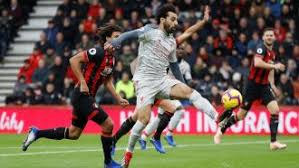 وأحرز محمد صلاح الهدف الأول بتسديدة مقوسة بالقدم اليسرى. Ø£Ù‡Ø¯Ø§Ù Ù…Ø­Ù…Ø¯ ØµÙ„Ø§Ø­ ÙÙŠ Ù…Ø¨Ø§Ø±Ø§Ø© Ù„ÙŠÙØ±Ø¨ÙˆÙ„ ÙˆØ¨ÙˆØ±Ù†Ù…ÙˆØ« ÙÙŠØ¯ÙŠÙˆ Ø§Ù„Ù‡Ø§ØªØ±ÙŠÙƒ Ø¥Ø±Ù… Ù†ÙŠÙˆØ²