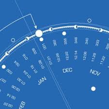 Silkscreen Wall Calendar Lunar Blue By Whitematterstudio On Etsy