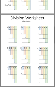 Use Og Colors In 2020 Math Division 4th Grade Math Math Division Worksheets