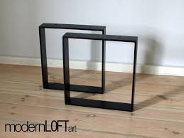 Bankbeine Bankkufen Tischbeine Tischgestell Tischkufen Couchtischkufen Stahl Metall Schwarz Industrial Tisch Bank Sitzbank Couchtisch Kufen Coffee Table Table Side Table