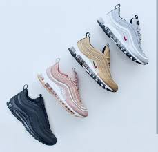 Nike Air Max 97 In Black Light Pink Gold Silver Photo Theliveitup In 2020 Nike Air Max 97 Nike Air Max Sneakers Nike