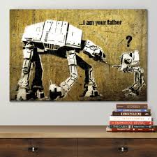 Mps are unedifying fools, like chimps. Banksy I Am Your Father Canvas Print Free Shipping Wall26