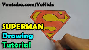 How to draw superman logo. How To Draw Superman Symbol Or Logo For Kids Easy And Simple Youtube