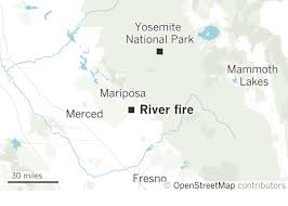 In late october, the kincade fire became the largest fire of the year, burning 77,758 acres in sonoma county. Fast Moving Fire Burning Toward Critical Route To Yosemite Los Angeles Times