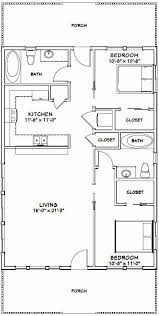 28x40 House 2 Bedroom 2 Bath Pdf Floor Plan 1 120 Sq Ft Model 1a 29 99 Tiny House Floor Plans Cabin Floor Plans Small House Floor Plans