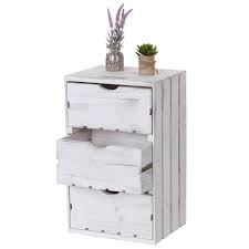 Sideboard vintage weiß elegant fotos weiße kommoden im vintage look mit dem besonderen etwas. Kommode Hwc C62 Schubladenkommode Holzkiste Shabby Look Vintage 3 Schubladen 53x32x26cm Weiss
