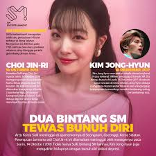 Ternyata kasus meninggal dunia diduga bunuh diri sering dialami artis korea selatan yang mengalami depresi. Sulli Dan Artis Sm Entertaintment Yang Juga Tewas Bunuh Diri Grafis Tempo Co
