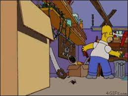 Homer is overweight (said to be ~240 pounds), lazy, and often ignorant to the world around him. Homer Back Into Bushes Shrub Funny Memes Gif On Gifer By Laril
