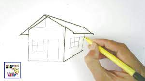 You have to have an eye for detail and measurements to render it right. How To Draw 3 D House Easy Steps Step By Step For Beginners Youtube
