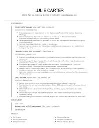 corporate trainer resume examples and