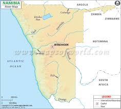 Large detailed map of namibia click to see large. Namibia River Map