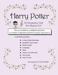 harry potter an integrated unit grades 3 to 6 ebook lesson plan ccp interactive