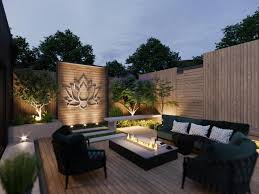 Lotus Flower Large Outdoor Metal Wall Art Garden Sculpture Zen Decor Modern O Modern Backyard Landscaping Modern Outdoor Wall Art Small Backyard Landscaping