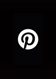 Aesthetic pinterest logo black and white. Pinterest Black App Computer Icon App Icon Design