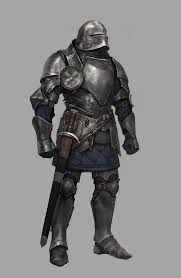 M Fighter Plate Armor Helm Sword Urban City Undercity Artstation Characters Mikhail Palamarchu Fantasy Character Design Fantasy Armor Concept Art Characters