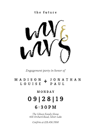 Free printable engagement party invitations. Mr And Mrs Lettering Engagement Party Invitation Template Free Greetings Island Engagement Party Invitations Engagement Party Engagement Party Invitations Diy