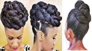 Whether your hair is natural or weaved, long or short, there's a huge variety of updo styles you can wear. Braids And Twists Updo Hairstyle For Black Women Youtube