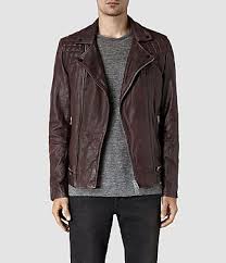 Allsaints Conroy Leather Biker Jacket Modesens Jackets Men Fashion Leather Jacket Men Leather Jacket Men Style