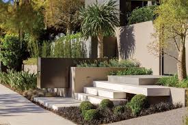 There Was Much Chatter About This Particular Project In Bayside Melbourne The Scale And Detail In The Desi Home Garden Design Tiered Landscape Bluestone Steps