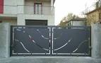 Cancello e recinzione con lamiere -