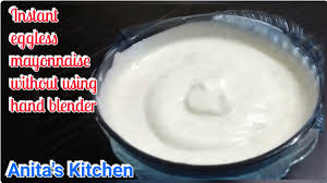 Starting at the bottom of the jar, blend slowly up and down, bit by bit, until the entire contents of the jar is thickened. Instant Eggless Mayonnaise Without Using Hand Blender Homemade Mayonnaise Youtube