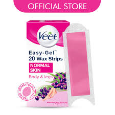 Veet sugar wax hair remover perfect for first time waxers contains 12 fabric strips 1 spatula with a temperature indicator online in taiwan b07z6rsxwr. Veet Hair Removal Wax Strips For Normal Skin 20 Strips Shopee Singapore