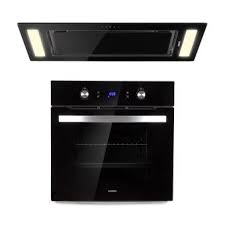 555 Sur Klarstein Gusteau Remy Ensemble Four Hotte Encastrables Inox Noir Four Achat Prix Fnac