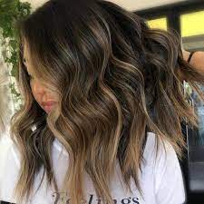 Balayage dark brown blonde long hairstyle. How To Add Highlights To Dark Brown Hair Wella Professionals