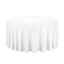 Shop our selection of wholesale our large selection of colors includes white, ivory, black, taupe, brown, yellow, mango, tangerine our polyester products include a lovely selection of round tablecloths that fit many different tables. White Round Table Cloth Rental Vintagebash