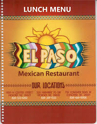Browse the zaxbys menu prices and zaxbys restaurant menu nutrition. El Paso Mexican Restaurant Conover Home Conover North Carolina Menu Prices Restaurant Reviews Facebook