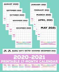 Apart from indicating the upcoming holidays and significant observances, it also helps us prioritise our meetings, important project submissions, dinner dates, anniversaries and. 2020 2021 Free Printable Monthly Calendar Happiness Is Homemade