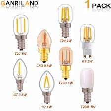 ganriland led bulbs g9 e12 e14 0 5w 1w 2w led lamp led filament night light 110v 220v chandelier led edison bulb dimmable c7 t2 led bulb night light bulbs bulb