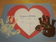 I have 3 boys that are crazy energetic & we like to have fun! I Have A Dream Handprints Martin Luther King Jr Activities Martin Luther King Jr Crafts Black History Activities