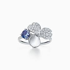0.0 star rating write a review. Tiffany Paper Flowers Ring Mit Diamantblute Und Tansanit In Platin Tiffany Co