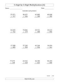 5th grade decimal multiplication word problems. Long Multiplication Worksheets