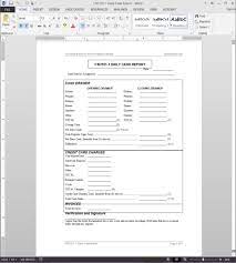 The sale register is a log of each sale made during the day, with a column for each type of transaction such as cash, credit, debit or gift card. Daily Cash Report Template Report Template Sales Report Template Worksheet Template