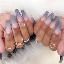 Grey may seem like a drab color, but grey coffin nails are extremely stylish and trendy. Pin On Nail Art