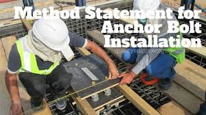 Method Statement For Installation Of Anchor Bolts Anchor Bolt Bolt Anchor