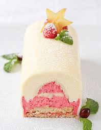 Meyer Lemon White Chocolate Raspberry Yule Log By Tartelette Christmas Desserts Desserts Christmas Food